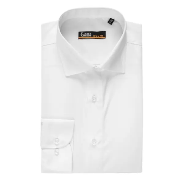 Camasa barbati 9565(1400) Slim Fit, alb uni, Gama | marimea 37/38