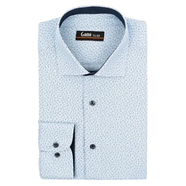 Camasa barbati CT07OXFORD.62 Slim Fit, bleu/bleumarin/rosu, Gama | marimea 41/42