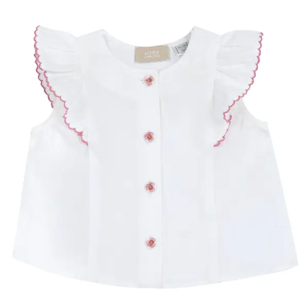 Camasa copii Chicco, alb cu model, 02193-70MFCO