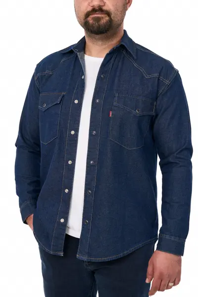 Camasa de blugi Forza, albastru (Marime camasa: 2XL)