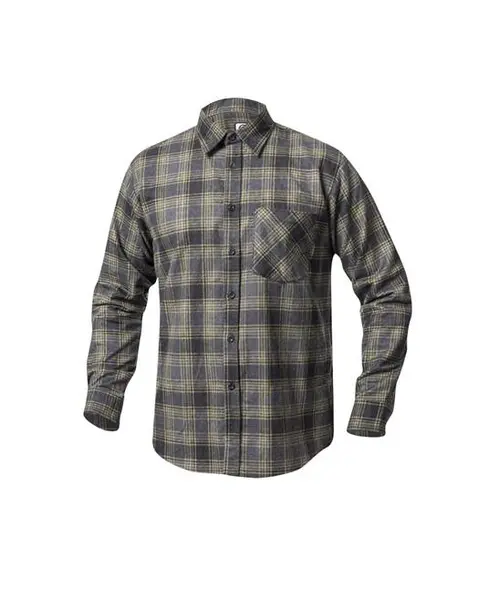 Camasa de lucru barbati flanel, verde-negru, 100% bumbac, Ardon Urban XXL, VERDE-NEGRU