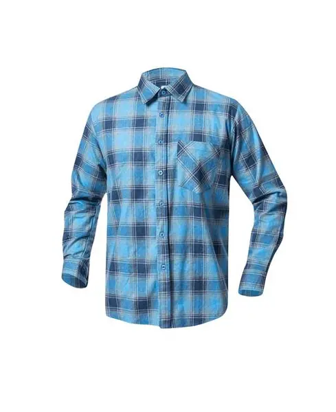 Camasa de lucru flanel barbati, albastru-bleu, 100% bumbac, Ardon URBAN 3XL, ALBASTRU-BLEU