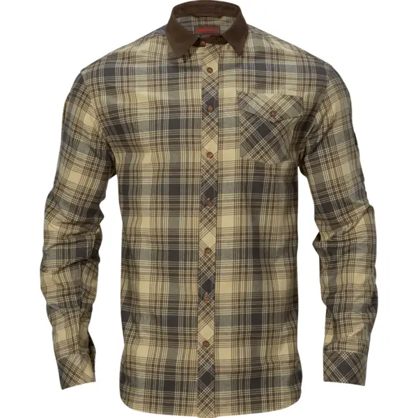 Camasa Driven Hunt Flannel Light Teak Check