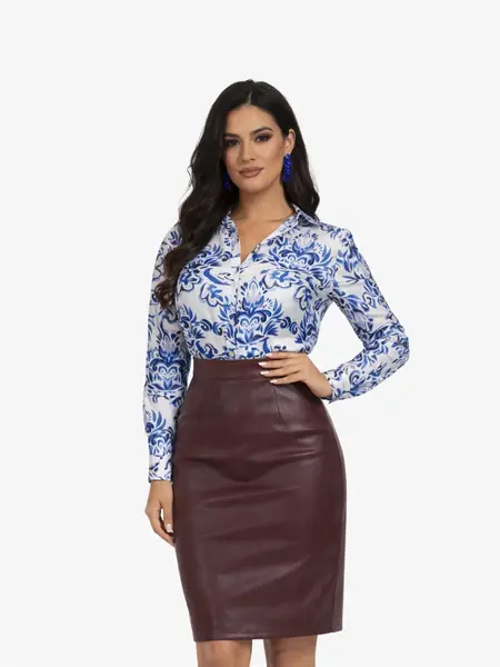 Camasa Eleganta “Radia”, Albastru - S