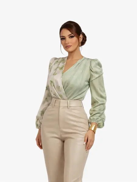 Camasa Eleganta “Relia”, Verde - XL