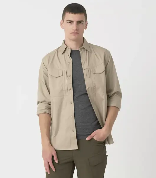 Camasa tactica Helikon-Tex® Defender Mk2 Shirt - KHAKI / L