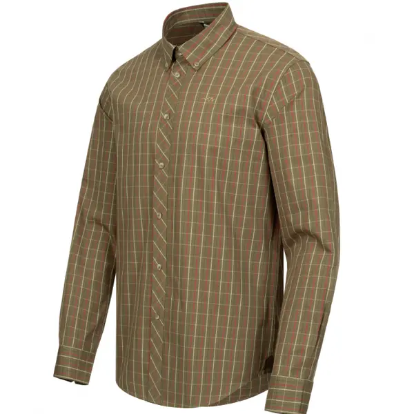 Camasa Tristan Dark Olive/Red Marime L