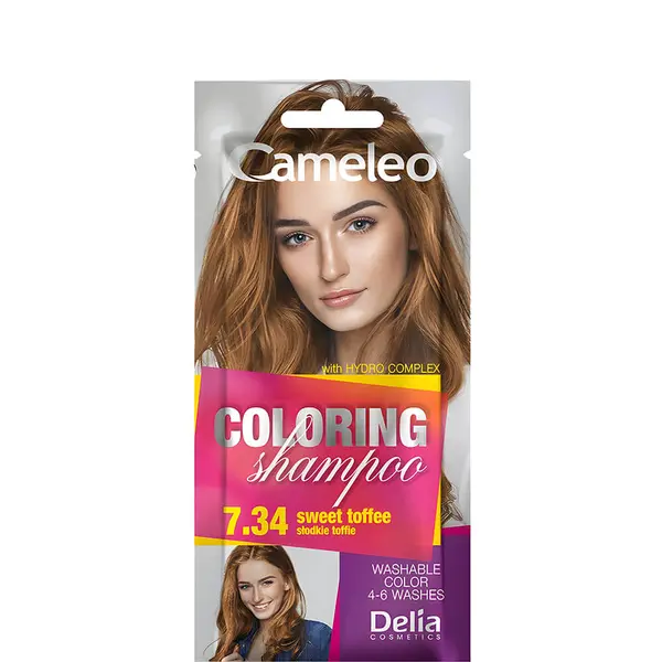 Cameleo Ammonia Free Coloring Shampoo 40ml - 7.34 Sweet Toffee