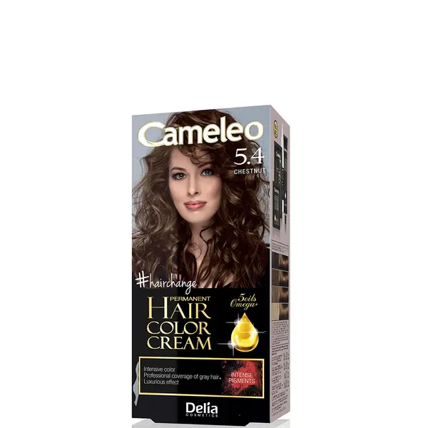Cameleo Permanent Hair Color Cream Kit with Omega+ - 5.4 Chestnut