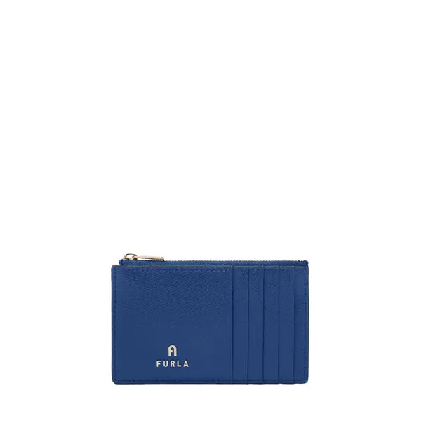 Camelia m card case indigo