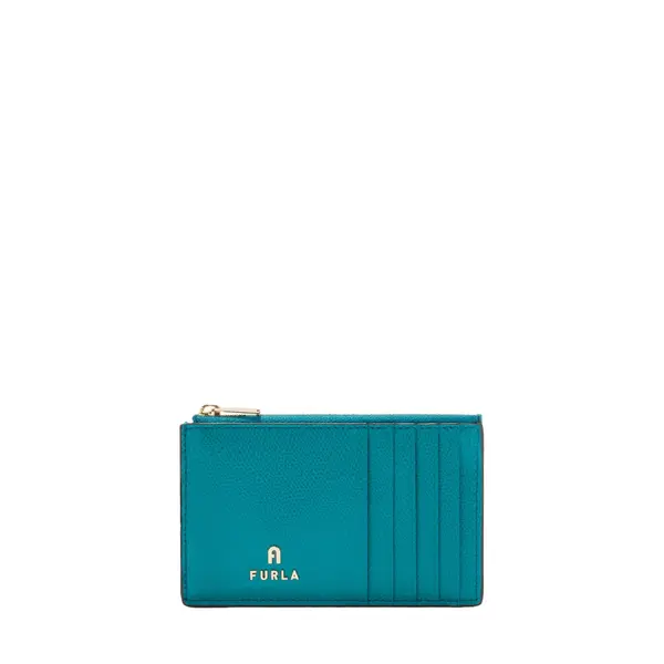 Camelia m zipped card case amatore blue