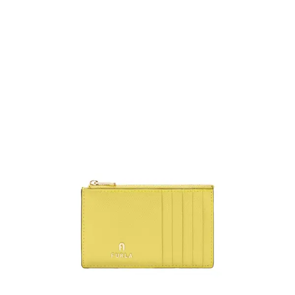 Camelia m zipped card case m yellow