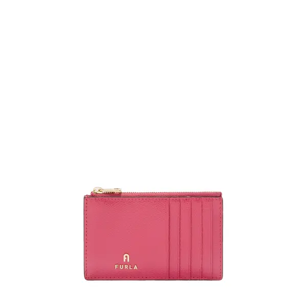 Camelia m zipped card case velvet pink