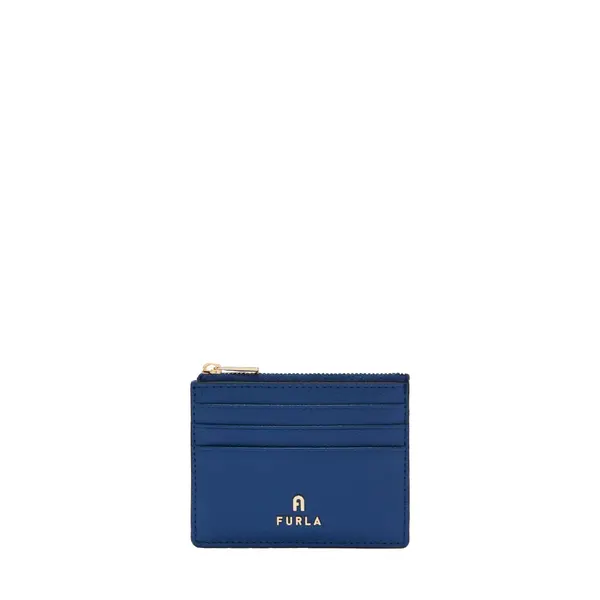 Camelia s zipper card case indigo