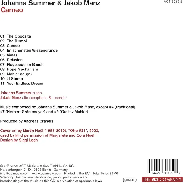 Cameo | Johanna Summer, Jakob Manz