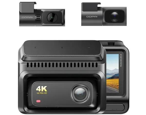 Camera auto DDPAI Z60T DDPAI-Z60T 4G, 4K+2K+1K, slot SIM, Triple HDR, Wi-Fi 6 5GHz, bluetooth 5.4, Supercapacitor, GPS