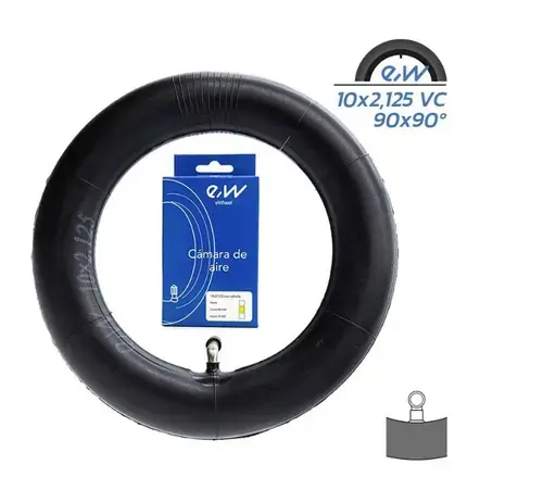 Camera cauciuc Ewheel RCV-011 pentru trotinete electrice 10×2.125, valva 00×90º