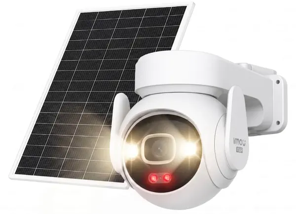 Camera cu SIM 4G si Wi-Fi, Imou AOV PT 4K, panou solar 8W, 8MP, Wi-Fi 6, Pan-Tilt, detectie om si vehicul, IR, audio bidirectional, IPC-SA7E-T-8M1T3/FSP008