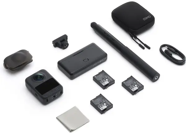 Cameră de acțiune DJI - Osmo 360 Adventure Combo, negru