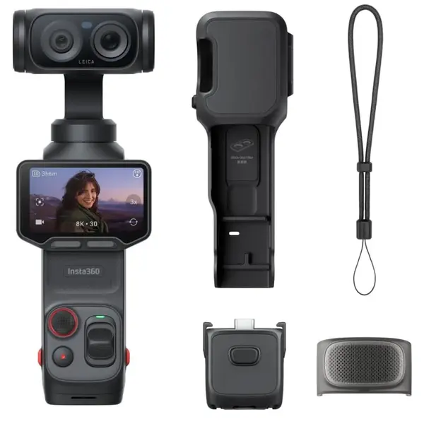 Cameră de acțiune Insta360 - Luna Ultra Standard Bundle, 8K, Cosmic Black