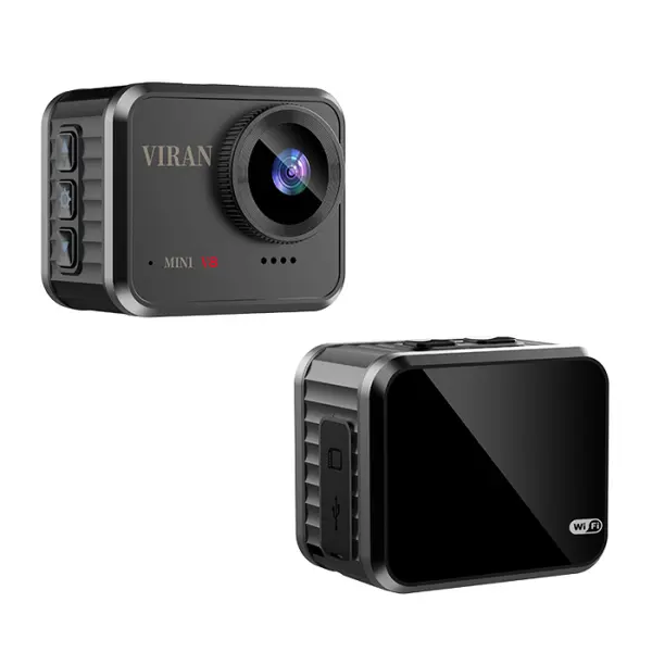 Camera de actiune iSEN Mini V8, Negru, 1.54 HD, 1080p, 30fps, 145 Wide Angle, Wi-Fi, USB 2.0, Microfon, Aplicatie, IP67, 600mAh