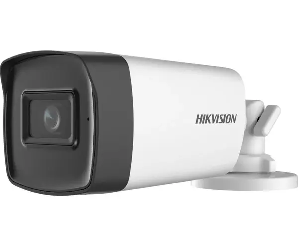 Camera de supraveghere analogica Bullet Hikvision DS-2CE17H0T-IT3FS(2.8mm), 5MP 2K, 2.8mm, IR 40m, Microfon, IP67