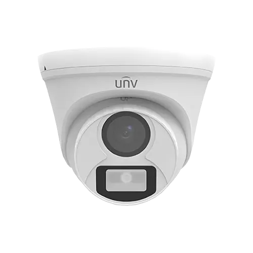 Cameră de supraveghere analogică, interior, 2 Megapixeli, lentilă 2.8mm, lumină albă 20m, IP67, ColourHunter - UNV UAC-T112-F28-W