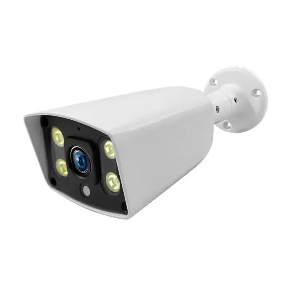 Camera de Supraveghere Bullet, Zamo®, POE, DZ20, 1080p, Audio Bidirectional, Night Vision, Detectie Miscare, IP66, 5MP, Alba
