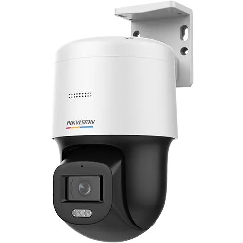 Camera de supraveghere ColorVu, miniPT, IP, 4MP, lentila 4.0mm, Lumina Alba 30m, Audio, PoE, IP66 - HIKVISION DS-2DE2C400SCG-E(F1)