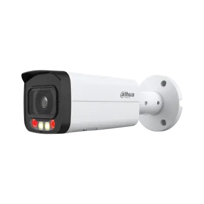 Camera de supraveghere exterior Dahua IPC-HFW2249T-AS-IL-0360B Bullet IP ONVIF, AI WizSense Smart Dual Light 2MP, 3.6mm, IR/lumina alba 60m/50m, WDR 120dB, MicroSD 256GB, alarma 1/1, audio 1/1, built-in Mic, PoE, IP67