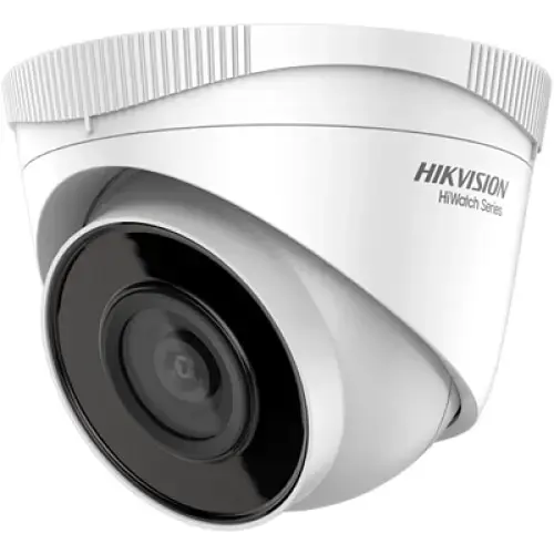 Camera de supraveghere exterior IP Turret Hikvision HiWatch HWI-T240HA(2.8MM), 4 MP, 2.8mm, IR 30m (Alb)