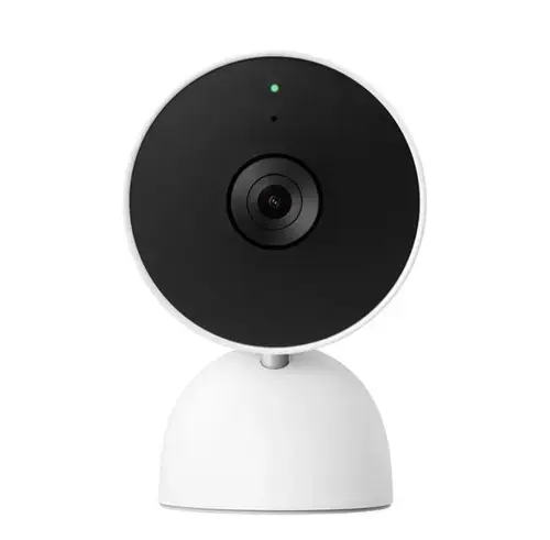 Camera de supraveghere Google Nest Cam Snow, Bluetooth, Full HD, 2Mpx, Night Vision, Google Assistant (Alb/Negru)