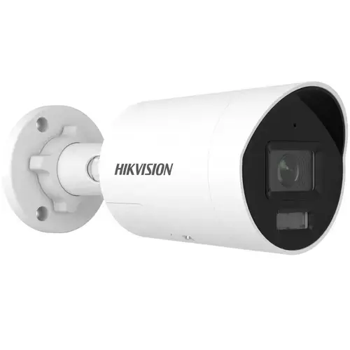 Camera de supraveghere IP Bullet Smart Hybrid Light with ColorVu Hikvision DS-2CD2047G3-LI2UY/SL(2.8MM), 4MP, lentila fixa 2.8mm, IR 40M, Microfon, Difuzor, IP67