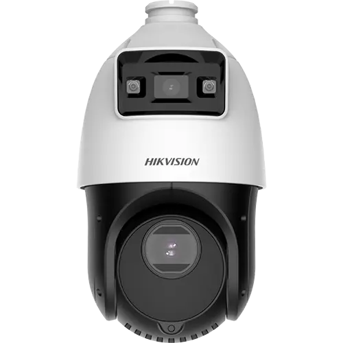 Camera de supraveghere IP PTZ, TandemVu, DarkFighter si ColorVu, 4MP, lentila 2.8mm si 4.8~120mm, WL 30m, IR 100m, Audio, Alarma - HIKVISION DS-2SE4C425MWG-E14F0