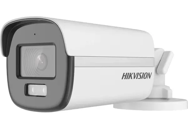 Camera de supraveghere pentru exterior Hikvision Smart Hybrid, 3K, 2.8mm, Iluminare duala 40m, Microfon, IP67, DS-2CE12KF0T-LFS28