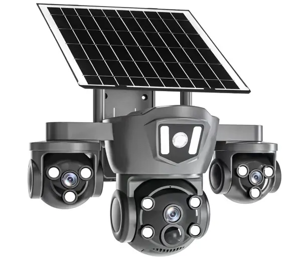 Camera de supraveghere solara multifunctionala cu 3 lentile 4G cu vedere nocturna ALBA