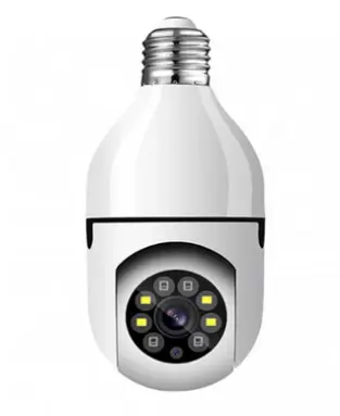 Camera de supraveghere tip Bec cu soclu E27 vedere pe noapte senzori de miscare alarma 1080P