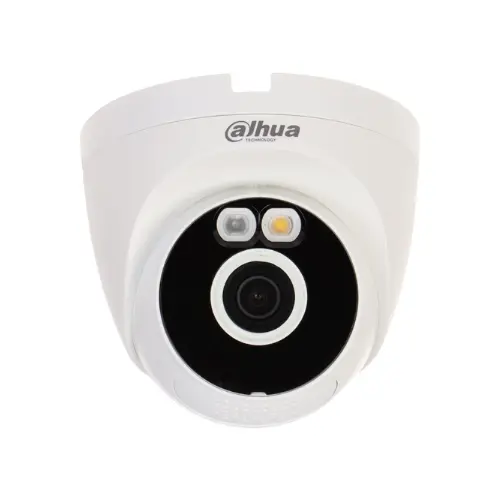 Camera de supraveghere WiFi de exterior Dahua T5A-IL-0280B, 5MP 2880×1620, WiFi 6, Iluminare Duala inteligenta 30 m, Detectie AI persoane si vehicule, Microfon integrat, H.265, Bluetooth pentru instalare rapida, Slot microSD, Carcasa metalica, IP67