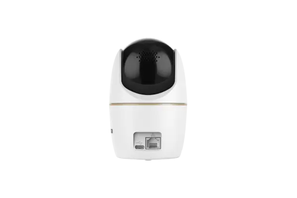 Camera de supraveghere WiFi de interior Dahua DH‑H3D‑3F, Dual‑Lens 3+3MP, Pan/Tilt 360°, WiFi 6 Dual‑Band, Smart Dual Light, Detecție AI persoane și animale, Auto Tracking, Alarmă sonoră și luminoasă, Microfon și difuzor, H.265, Slot microSD