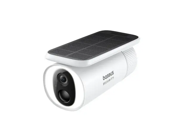 Camera de supraveghere wireless cu panou solar si baterie, Baseus S0SW002130, Wi-Fi 2.4GHz, 4MP, iluminare duala, audio bidirectional, PIR, memorie interna 8GB, IP67