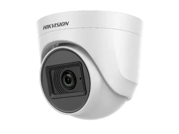 Camera Dome cu microfon, Turbo HD, 2MP Full HD Hikvision DS-2CE76D0T-ITPFS(2.8MM)C, IR 20m cu EXIR 2.0