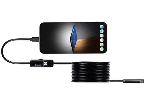 Camera endoscop Tracer HardWire TRAKAM46629, Cablu 5M, 7MM, LED, USB (USB-C)