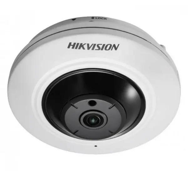Camera Fisheye 180°, Hikvision DS-2CD2935FWD-I(1.16mm), 3MP, 1.16mm, IR 8 metri, slot MicroSD, PoE