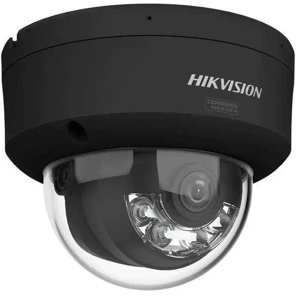 Camera IP 6MP, lentila 2.8mm, IR 30m, WL 30m ColorVu3, 2xMic, Alarma, Neagra HIKVISION DS-2CD2167G3-LIS2UY(2.8MM)/BK