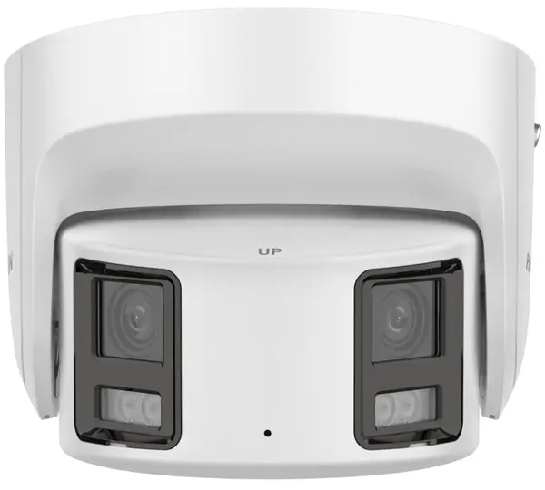 Camera IP 8MP 4K Panoramica 180°, 2x 4mm, alarma acustica si luminoasa, Acusense, microfon, ColorVu 30m, Hikvision, DS-2CD2387G2P-LSU-SL-4mm(C)