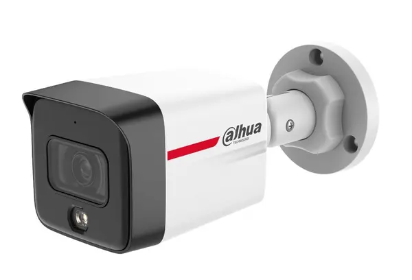 Camera IP bullet Dahua, 2MP, WizColor Lite, lumina calda 20m, lentila 2.8mm, dual microfon, SMD Plus, detectie persoane si vehicule, PoE, IP67, IPC-HFW1239TC1-A-LED-0280B-PRO