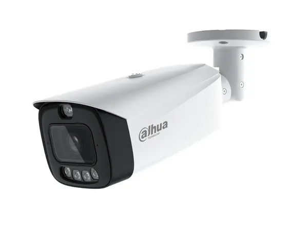 Camera IP bullet Dahua, 4MP, WizColor, TiOC PRO, Smart Dual Light, IR 60m, lumina calda 50m, AcuPick, dual microfon, difuzor, alarma audio-vizuala, PoE+, MicroSD, IP67, IPC-HFW3449T1-AS-PV-PRO
