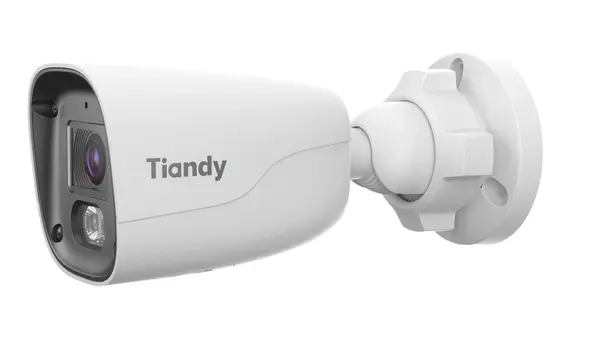 Camera IP bullet Tiandy 4MP Dual Light IR 30m LED alb 15m lentila 4mm microfon PoE IP67 microSD AI TC-C344S-2ETA-4