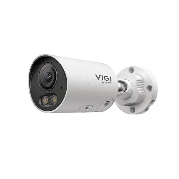 Camera IP Bullet TP-Link VIGI, 4MP ColorPro 2.0, IR 30m si lumina alba 30m, lentila fixa 4mm, PoE, microfon si difuzor, IP67, INSIGHT S345S(4MM)
