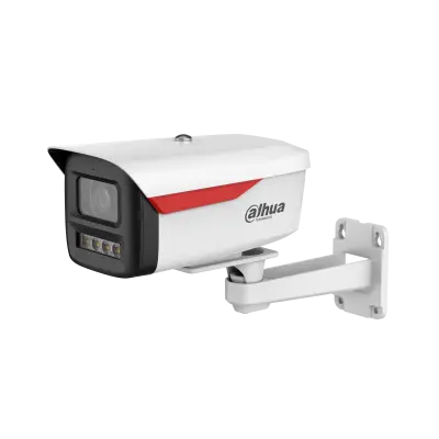 Camera IP Dahua Bullet, 4MP 2K, WizSense, WizColor, lumina calda 50m, PoE, microSD, IP67 - IPC-HFW2449M-S-LED-0600B-B-PRO